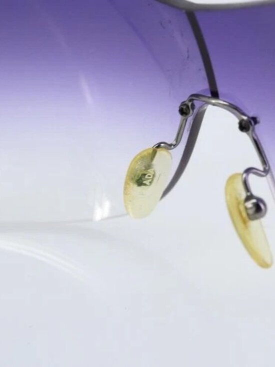 PRADA Sunglasses plastic Purple Auth bs33479 main image 4